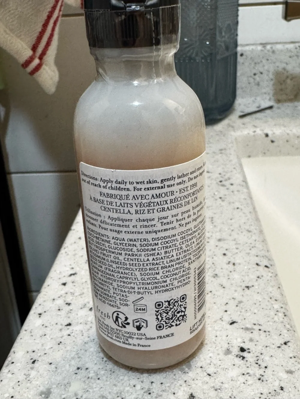 fresh Milk Body Cleanser - travel bottle‎
